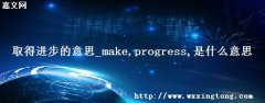 ȡý˼_make progress ʲô˼-ѧٿ