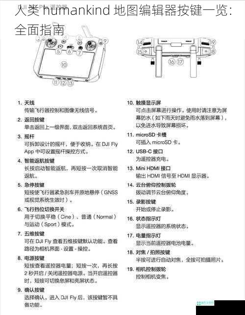 人类 humankind 地图编辑器按键一览：全面指南