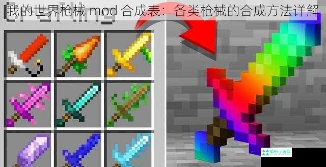 我的世界枪械 mod 合成表：各类枪械的合成方法详解