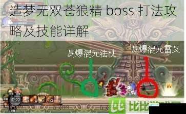 造梦无双苍狼精 boss 打法攻略及技能详解