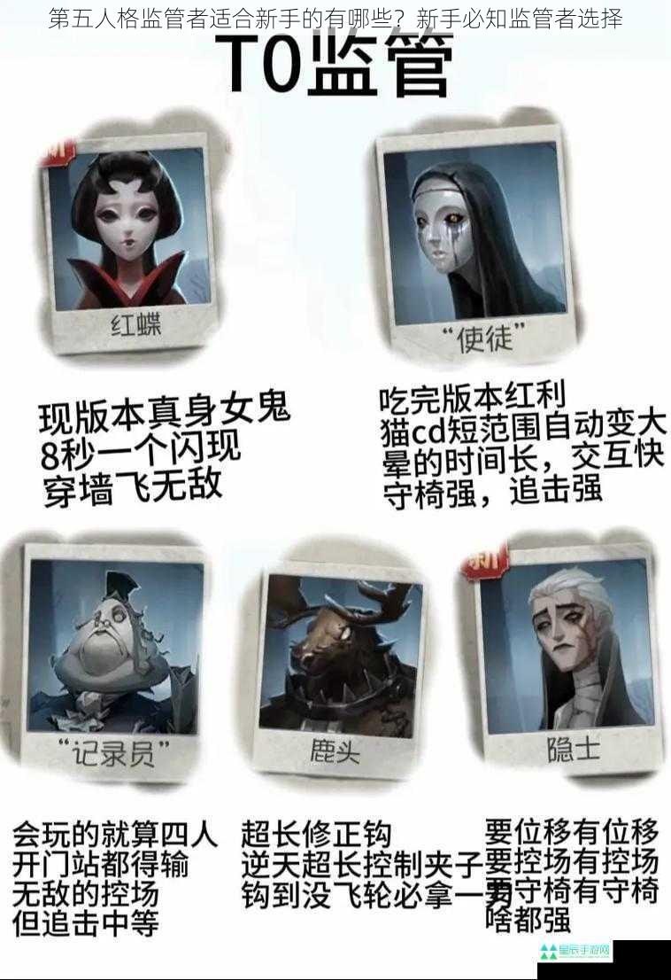 第五人格监管者适合新手的有哪些？新手必知监管者选择