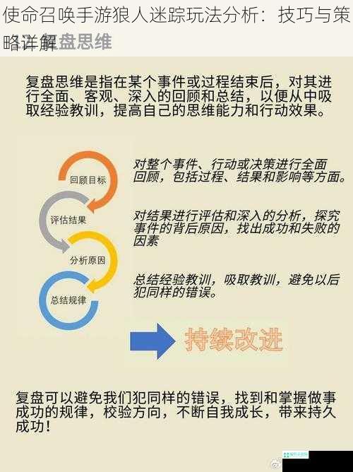 使命召唤手游狼人迷踪玩法分析：技巧与策略详解