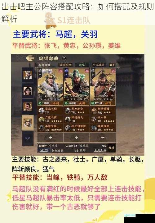 武将选择与定位