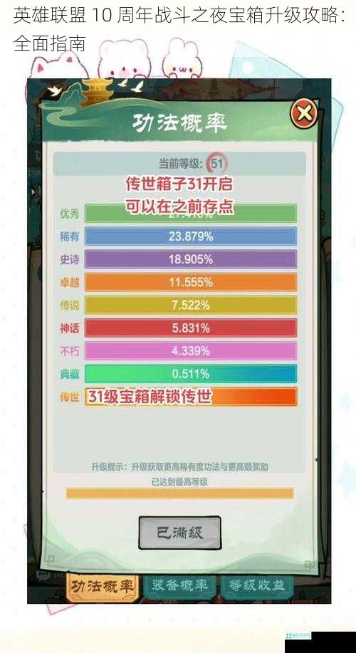 英雄联盟 10 周年战斗之夜宝箱升级攻略：全面指南