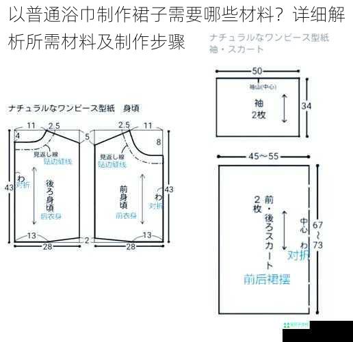 以普通浴巾制作裙子需要哪些材料？详细解析所需材料及制作步骤