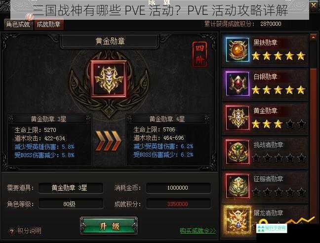 三国战神有哪些 PVE 活动？PVE 活动攻略详解