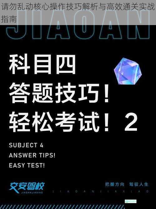 请勿乱动核心操作技巧解析与高效通关实战指南