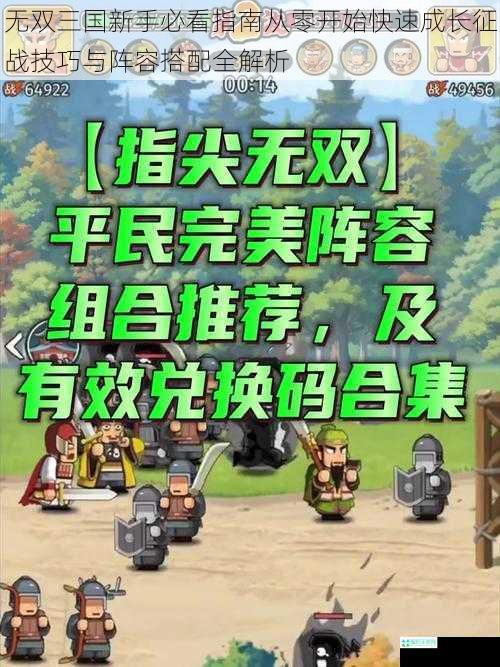 无双三国新手必看指南从零开始快速成长征战技巧与阵容搭配全解析