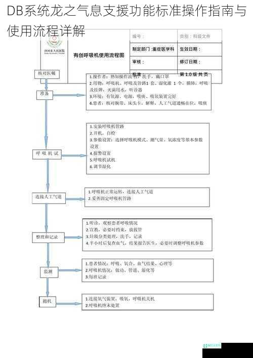 DB系统龙之气息支援功能标准操作指南与使用流程详解