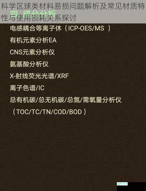 科学区球类材料易损问题解析及常见材质特性与使用损耗关系探讨