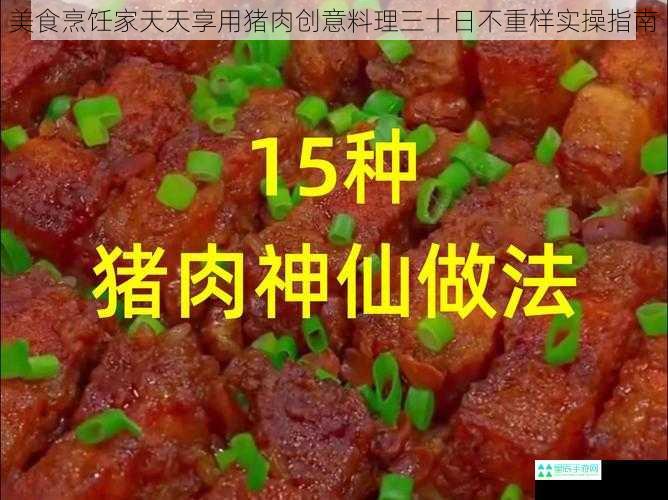 美食烹饪家天天享用猪肉创意料理三十日不重样实操指南