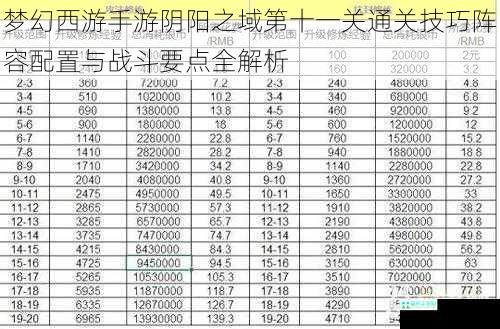 梦幻西游手游阴阳之域第十一关通关技巧阵容配置与战斗要点全解析