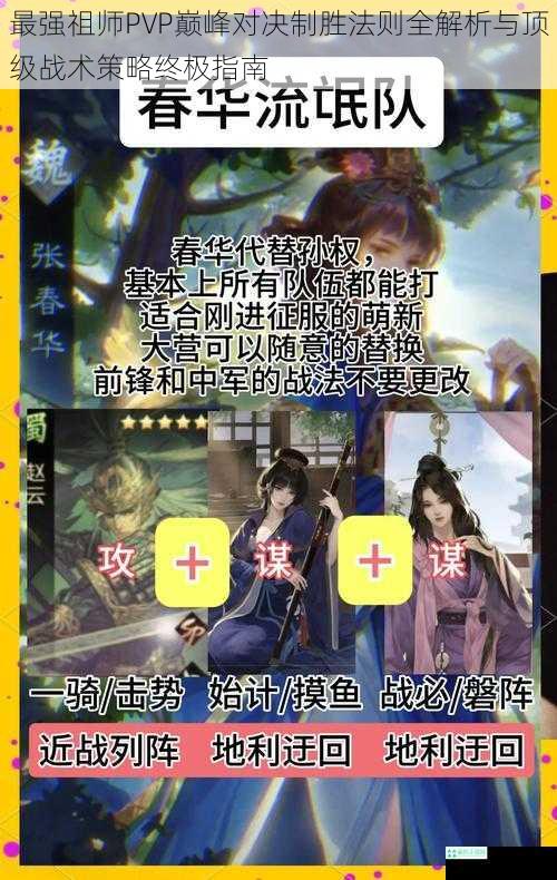 最强祖师PVP巅峰对决制胜法则全解析与顶级战术策略终极指南